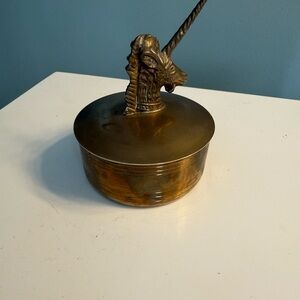 Solid Brass Unicorn Head Decorative Box